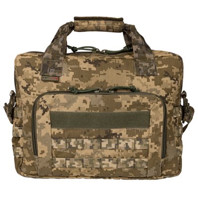 Тактическая админ сумка админ панель с ручками и регулируемым ремнем цвет пиксель К-027.2 фото